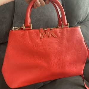 MICHAEL KORS Florence Medium Saffiano Leather Satchel